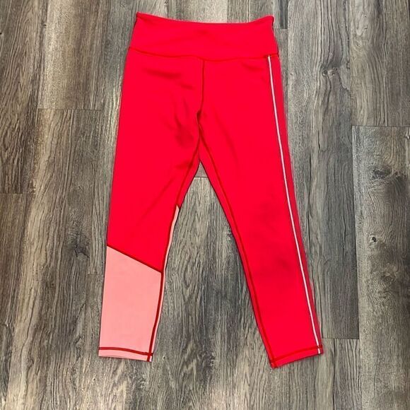 Zyia Popsicle Pink Reflective Stripe Light n Tight Hi-Rise 8-10 - Picture 2 of 2